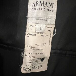 Armani Collezioni Elegant Black Blazer and shirt suit